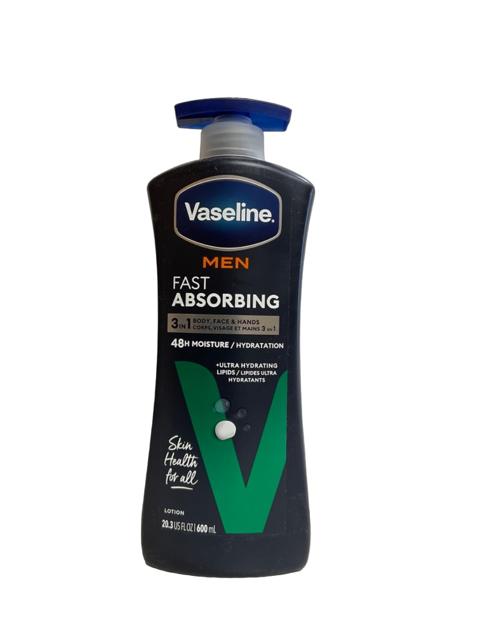 Vaseline Men Body and Face Lotion 20.3 Ounce Bottle (Pack of 3)